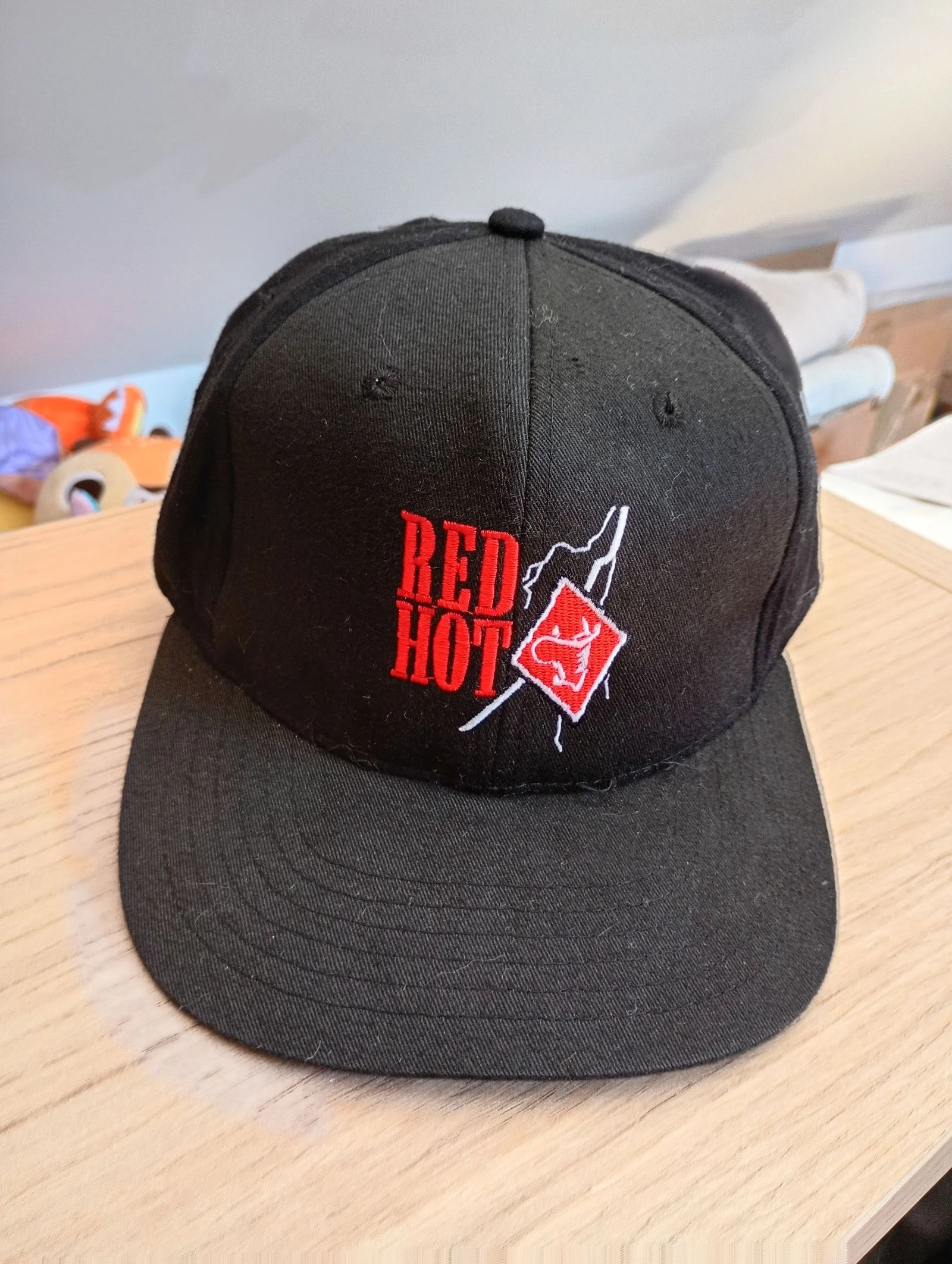 Vintage jaren 90 snapback reclame pet, verstelbaar, zwart – photo 5